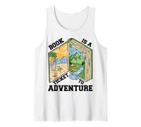 Reading Book is a Ticket to Adventure - Rat de bibliothèque Avid Reader Débardeur