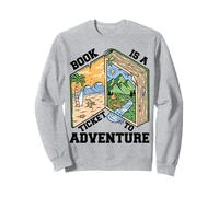 Reading Book is a Ticket to Adventure - Rat de bibliothèque Avid Reader Sweatshirt