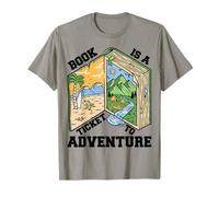 Reading Book is a Ticket to Adventure - Rat de bibliothèque Avid Reader T-Shirt