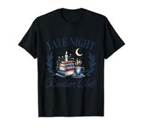 Reading Bookworm Bookish Booktrovert Late Night Readers Club T-Shirt