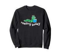Reading Buddy Adorable Rat de bibliothèque avec Livre Sweatshirt