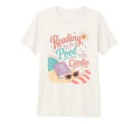 Reading by The Pool Lover Summer Vacation T-Shirt Haut de Gamme