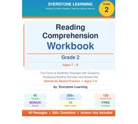 Reading Comprehension Workbook Grade 2: 40 Engaging Fiction & Nonfiction Passages, Vocabulary Practice, and Critical Thinking Questions for 2nd Grade - Ages 7-8