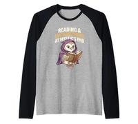 Reading & Enchantment At Mystics Citation M Owl Book Lover Club Manche Raglan