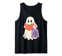 Reading Ghost So Many Books Cute Bookworm Reader Débardeur