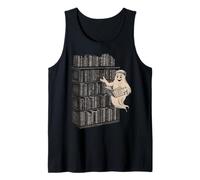 Reading Ghost - Spooky Library Halloween Tee Débardeur