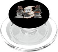 Reading Ghost - Spooky Library Halloween Tee PopSockets PopGrip pour MagSafe