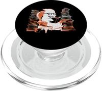 Reading Ghost - Spooky Library Halloween Tee PopSockets PopGrip pour MagSafe