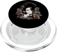 Reading Ghost - Spooky Library Halloween Tee PopSockets PopGrip pour MagSafe