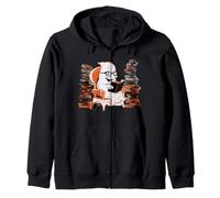 Reading Ghost - Spooky Library Halloween Tee Sweat à Capuche