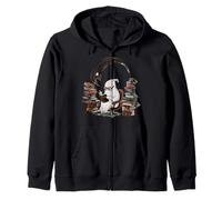Reading Ghost - Spooky Library Halloween Tee Sweat à Capuche