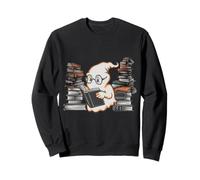 Reading Ghost - Spooky Library Halloween Tee Sweatshirt