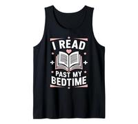 Reading I Read Past My Bedtime Lecteur de Livres Débardeur