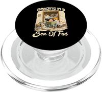 Reading in a Sea of Fur PopSockets PopGrip pour MagSafe