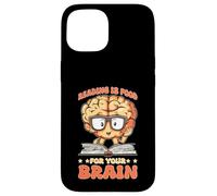 Reading is Food for Your Brain Lecteur Hobby BIBLAIRE Coque pour iPhone 15