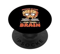 Reading is Food for Your Brain Lecteur Hobby BIBLAIRE PopSockets PopGrip Adhésif
