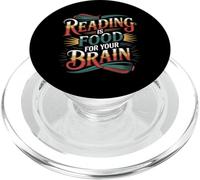 Reading is Food for Your Brain Lecteur Hobby BIBLAIRE - PopSockets PopGrip pour MagSafe