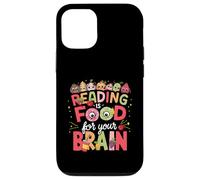 Reading is Food for Your Brain Livres pour Enfants Personnages Coque pour iPhone 12/12 Pro