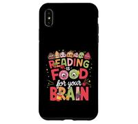 Reading is Food for Your Brain Livres pour Enfants Personnages Coque pour iPhone XS Max
