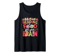 Reading is Food for Your Brain Livres pour Enfants Personnages Débardeur