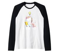 Reading is Lit Unicorn Library, Professeur d'anglais, Amateur de Livres Manche Raglan
