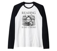 Reading Is My Cardio Manche Raglan