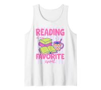 Reading is My Favorite Sport Book Lover Bookish Reader Débardeur