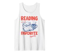 Reading is My Favorite Sport Book Lover Bookish Reader Débardeur