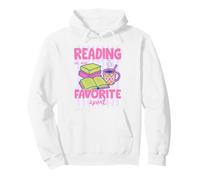 Reading is My Favorite Sport Book Lover Bookish Reader Sweat à Capuche