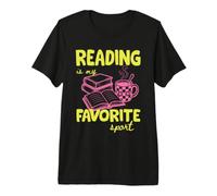 Reading is My Favorite Sport Book Lover Bookish Reader T-Shirt Haut de Gamme