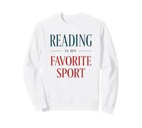 Reading is My Favorite Sport Funny Book Lover Citation Design Sweatshirt