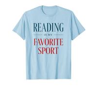 Reading is My Favorite Sport Funny Book Lover Citation Design T-Shirt