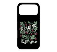 Reading is My Jam Art Botanical Strawberry Art Funny Book Lover Coque pour iPhone 17 Pro Max