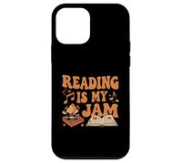 Reading is My Jam Book Lover Groovy Music Notes Retro Coque pour iPhone 12 Mini