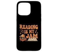 Reading is My Jam Book Lover Groovy Music Notes Retro Coque pour iPhone 15 Pro Max
