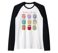 Reading is My Jam Bookworm Literary Genres Bocaux Manche Raglan