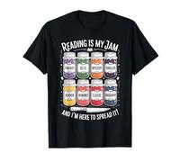 Reading is My Jam Funny Book Lover Pun Bibliothèque Rat de bibliothèque T-Shirt