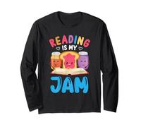 Reading is My Jam Funny I Love to Read Livres Garçon Fille Manche Longue