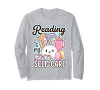 Reading is My Self Care Book Lover Quote Manche Longue