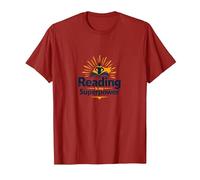 Reading is My Superpower Library Cadeau pour Amoureux de Livres T-Shirt, Homme, Canneberge, XL