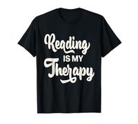 Reading is My Therapy Book Lover Bookworm Reader T-Shirt