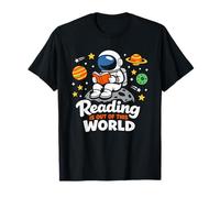 Reading is Out of This World Astronaute Space Book Lover T-Shirt