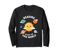 Reading is Out of This World Astronaute Spatial Manche Longue