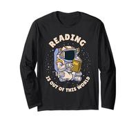 Reading is Out of This World Livre Spatial Citation Manche Longue