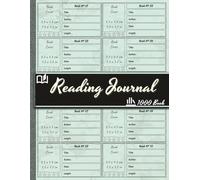 Reading Journal: Book Rating Log for Track up to 1000 Books with Cover Images | Reading Challenge Logbook for Book Lovers