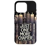 Reading Just One More Chapter Book Shelf Bookish Book Lover Coque pour iPhone 16 Pro
