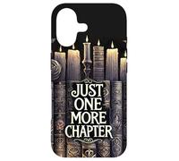 Reading Just One More Chapter Book Shelf Bookish Book Lover Coque pour iPhone 17