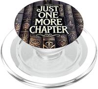 Reading Just One More Chapter Book Shelf Bookish Book Lover PopSockets PopGrip pour MagSafe