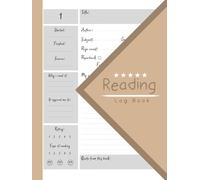 Reading Log Book: 8.5x11 inches , 110 Pages