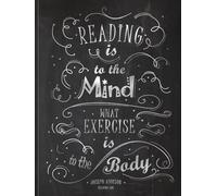 Reading Log: Gifts | Presents for Book Lovers (A reading journal with 100 spacious record pages in a large hardback notebook from our Chalk Board range)